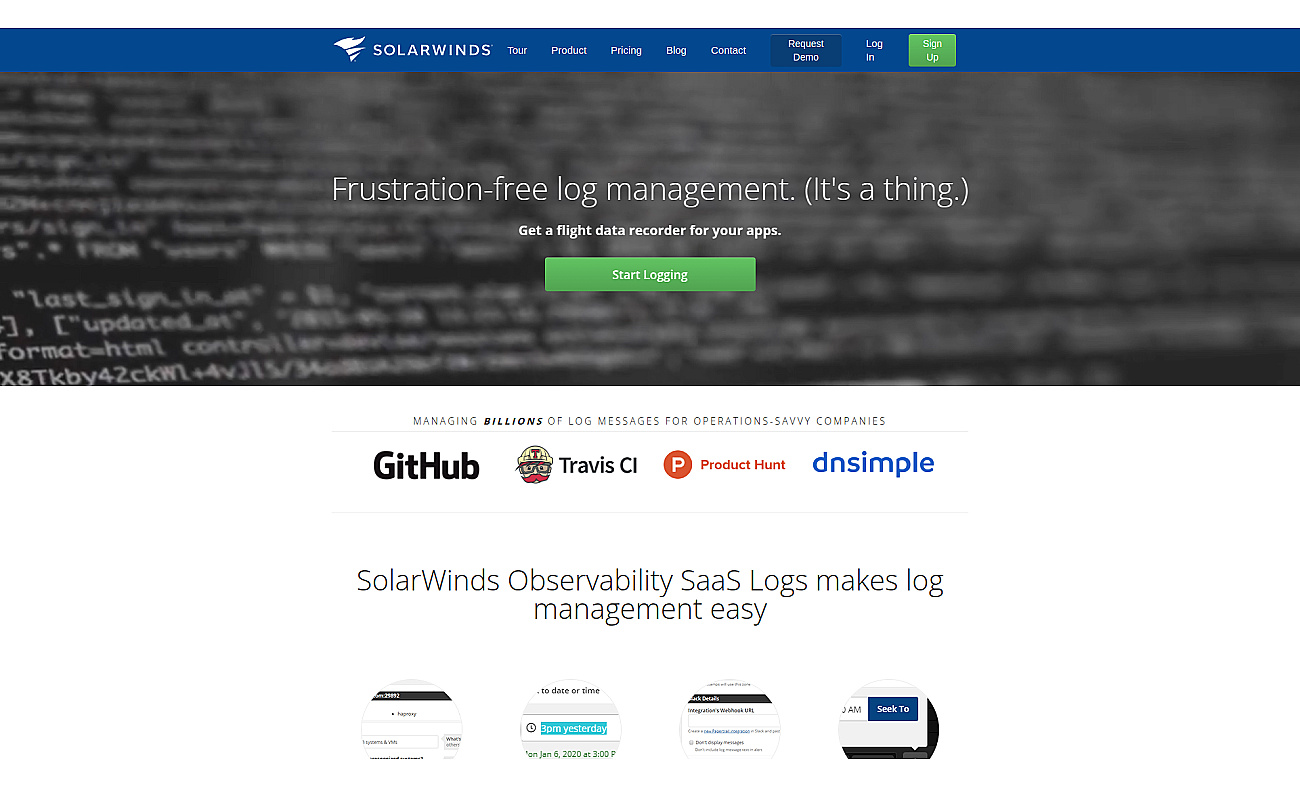 Papertrail screenshot