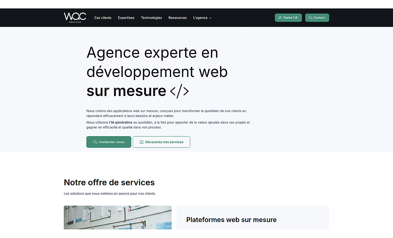 webandcow.com screenshot