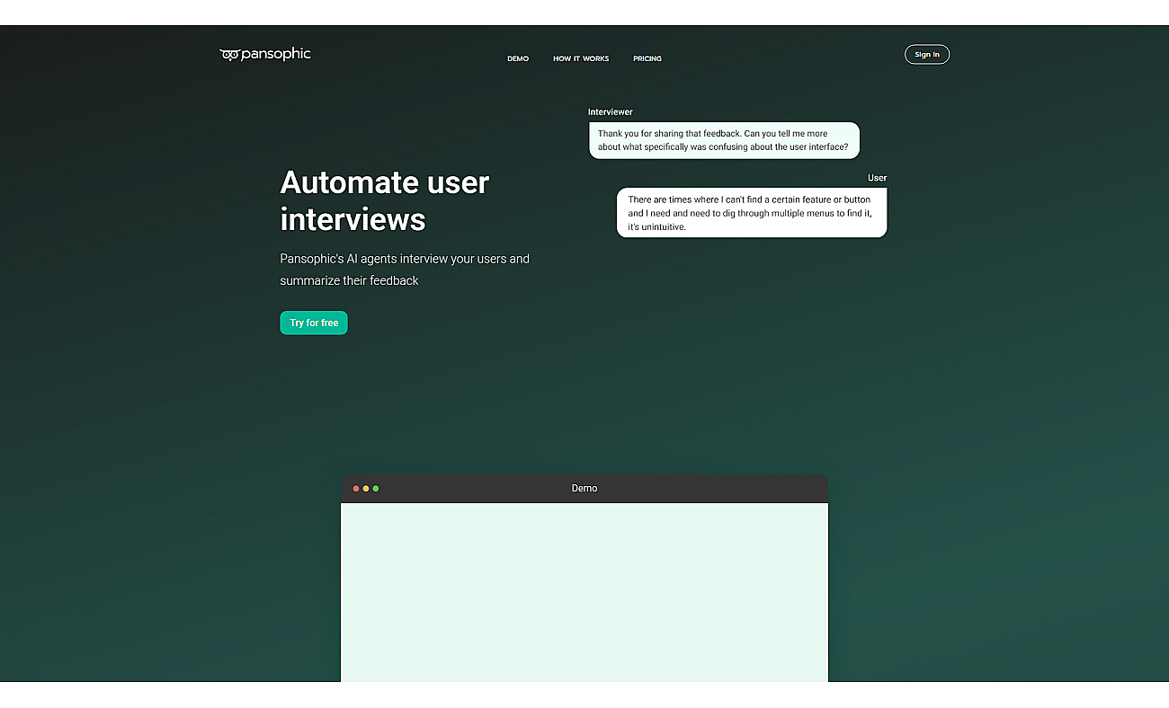 Pansophic screenshot