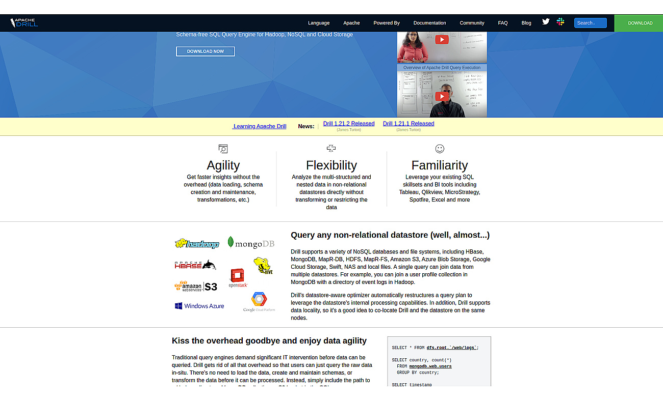 Apache Drill screenshot