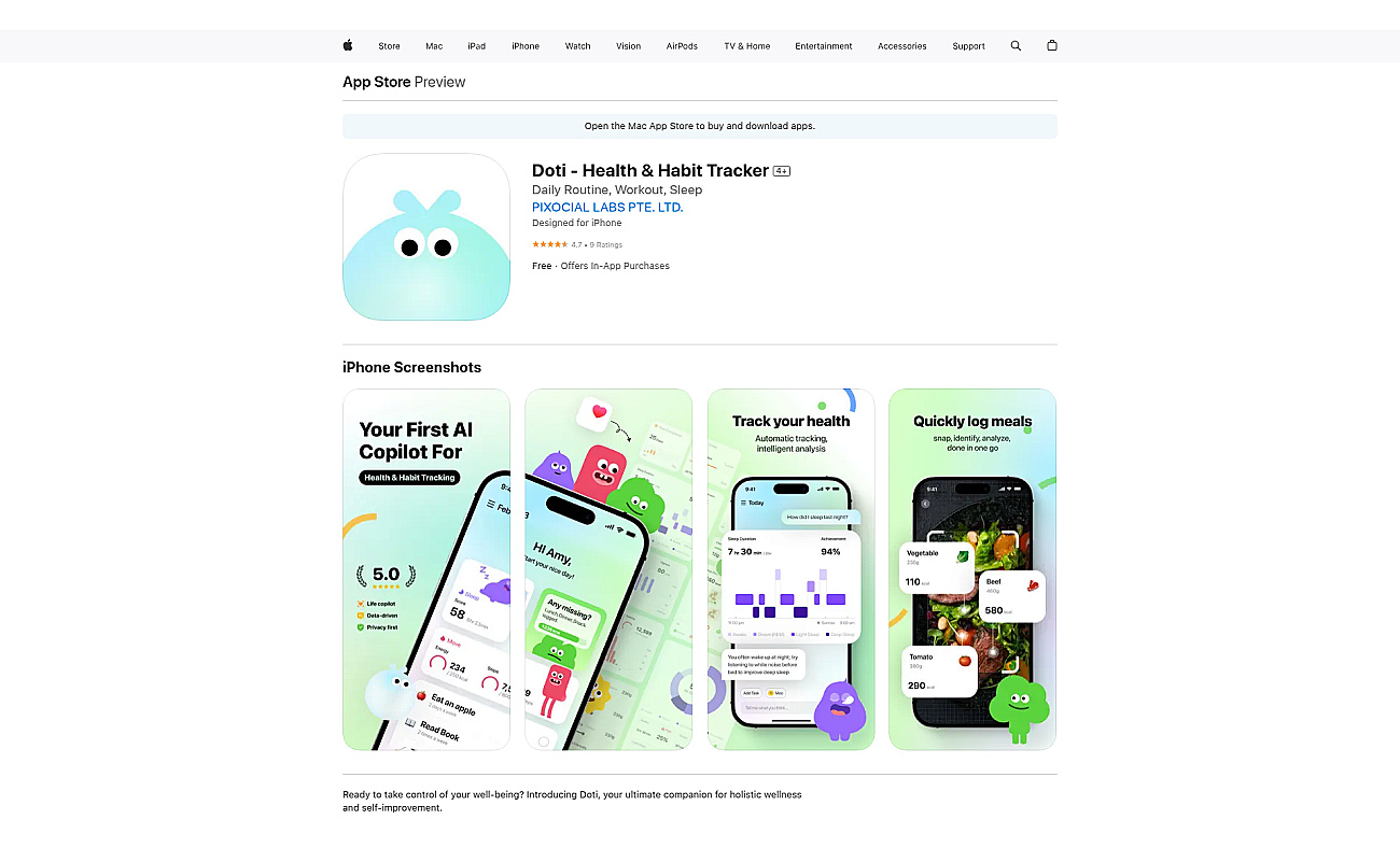 Doti - Health & Habit Tracker screenshot