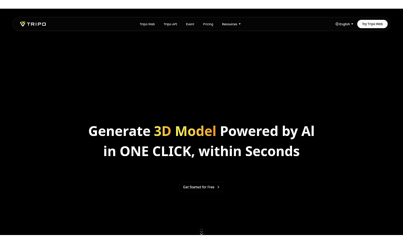 Tripo3D screenshot