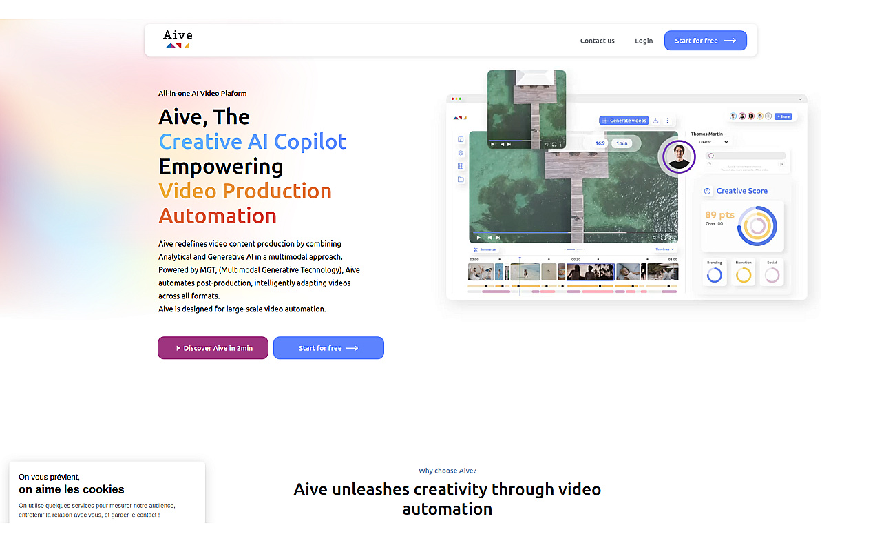 Aive screenshot