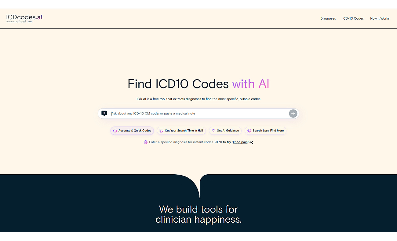 Notetoicd10 screenshot