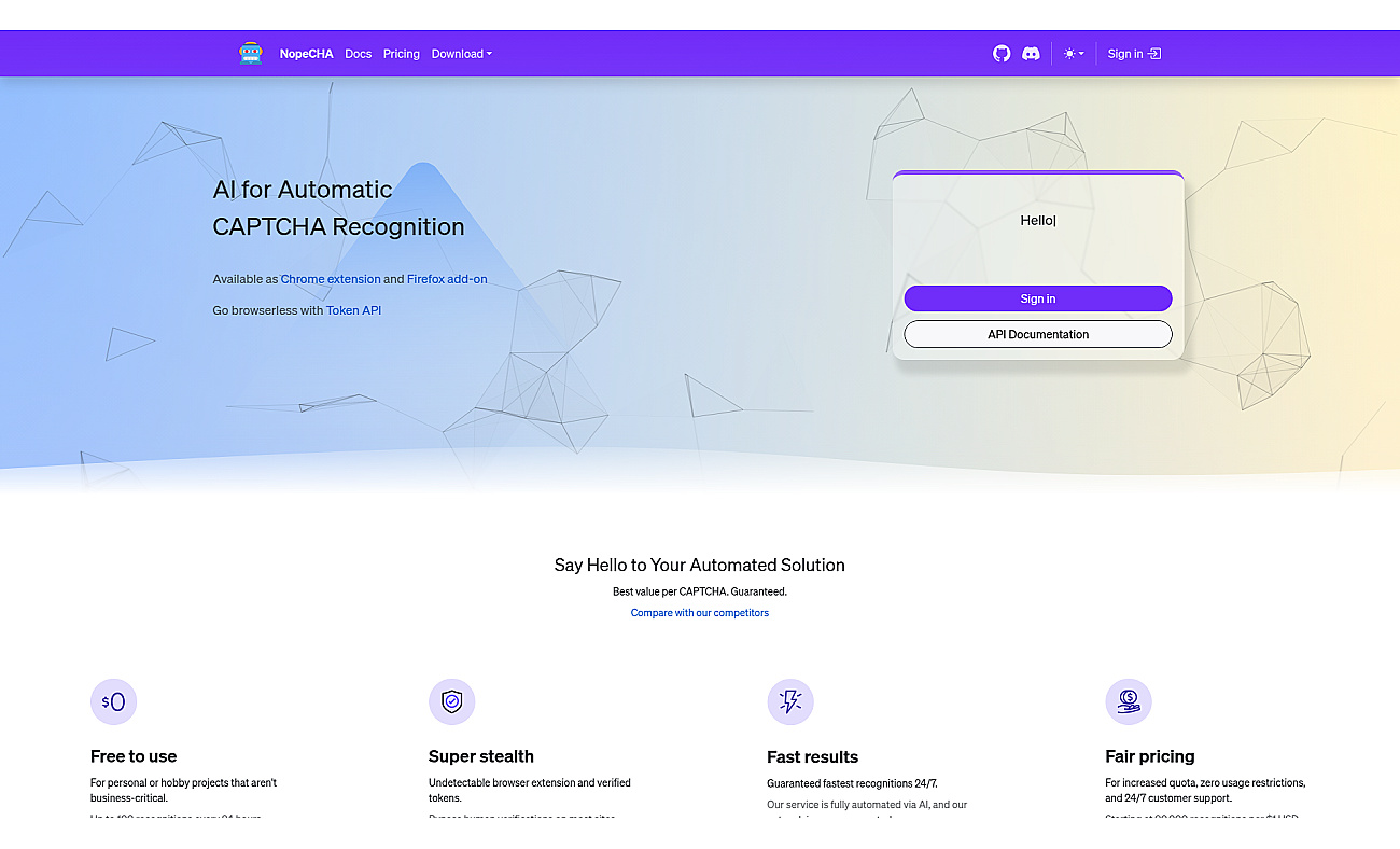 NopeCHA screenshot