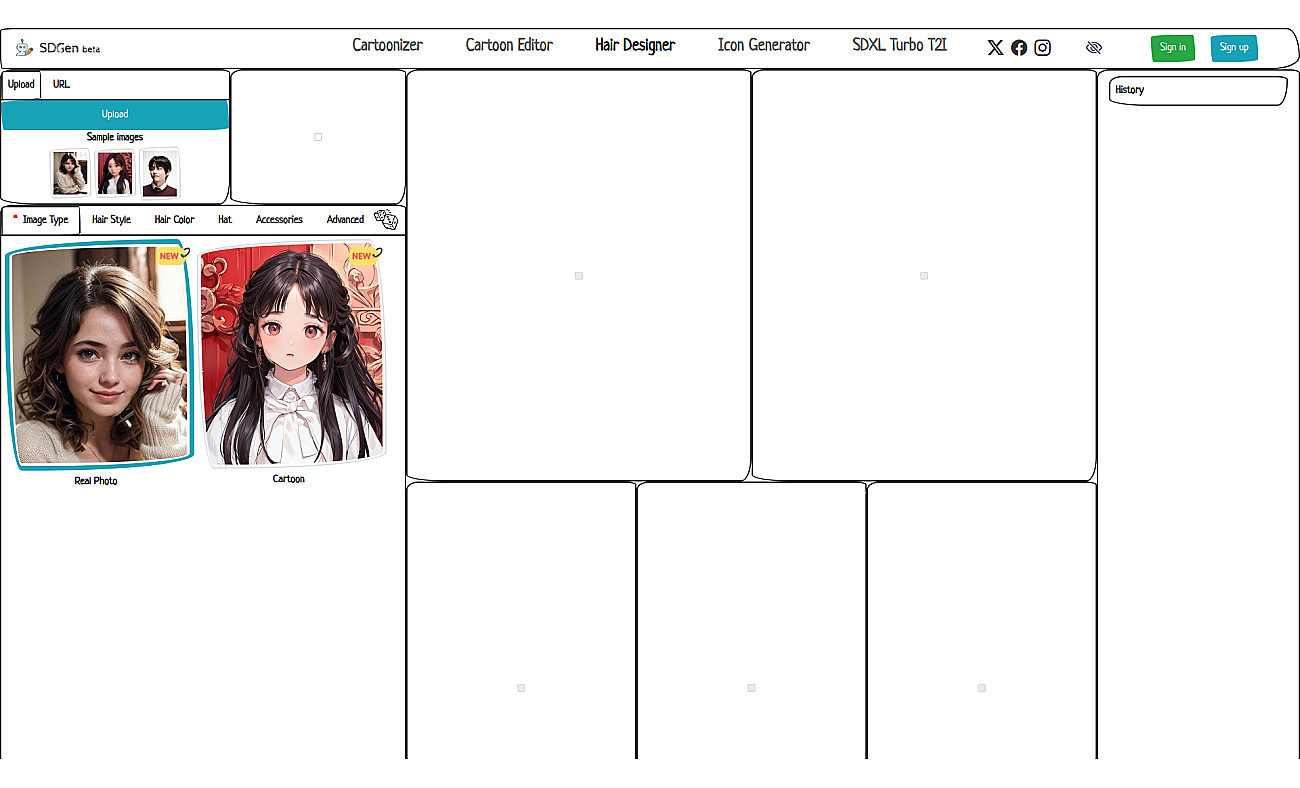 SDGen Hair Designer screenshot