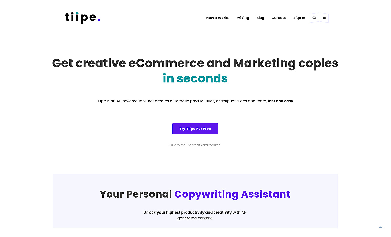 Tiipe screenshot