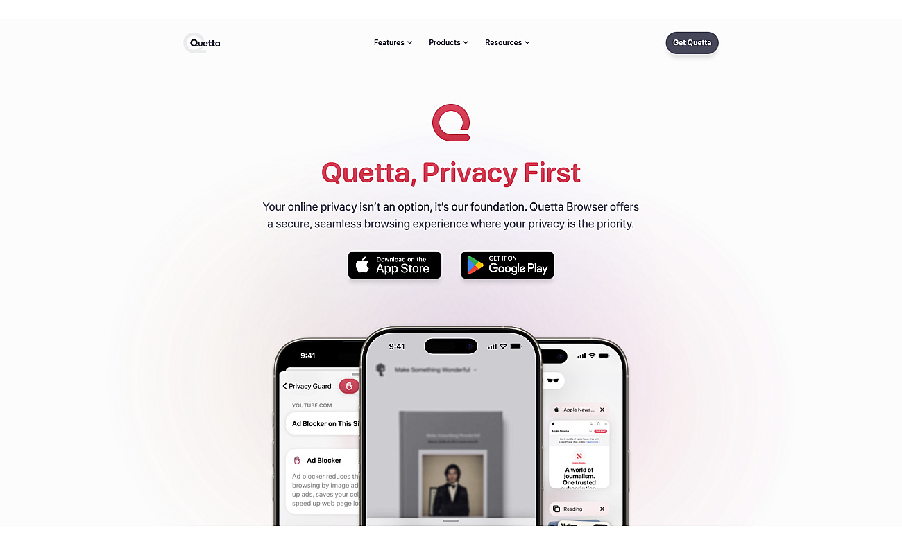 Quetta Browser screenshot