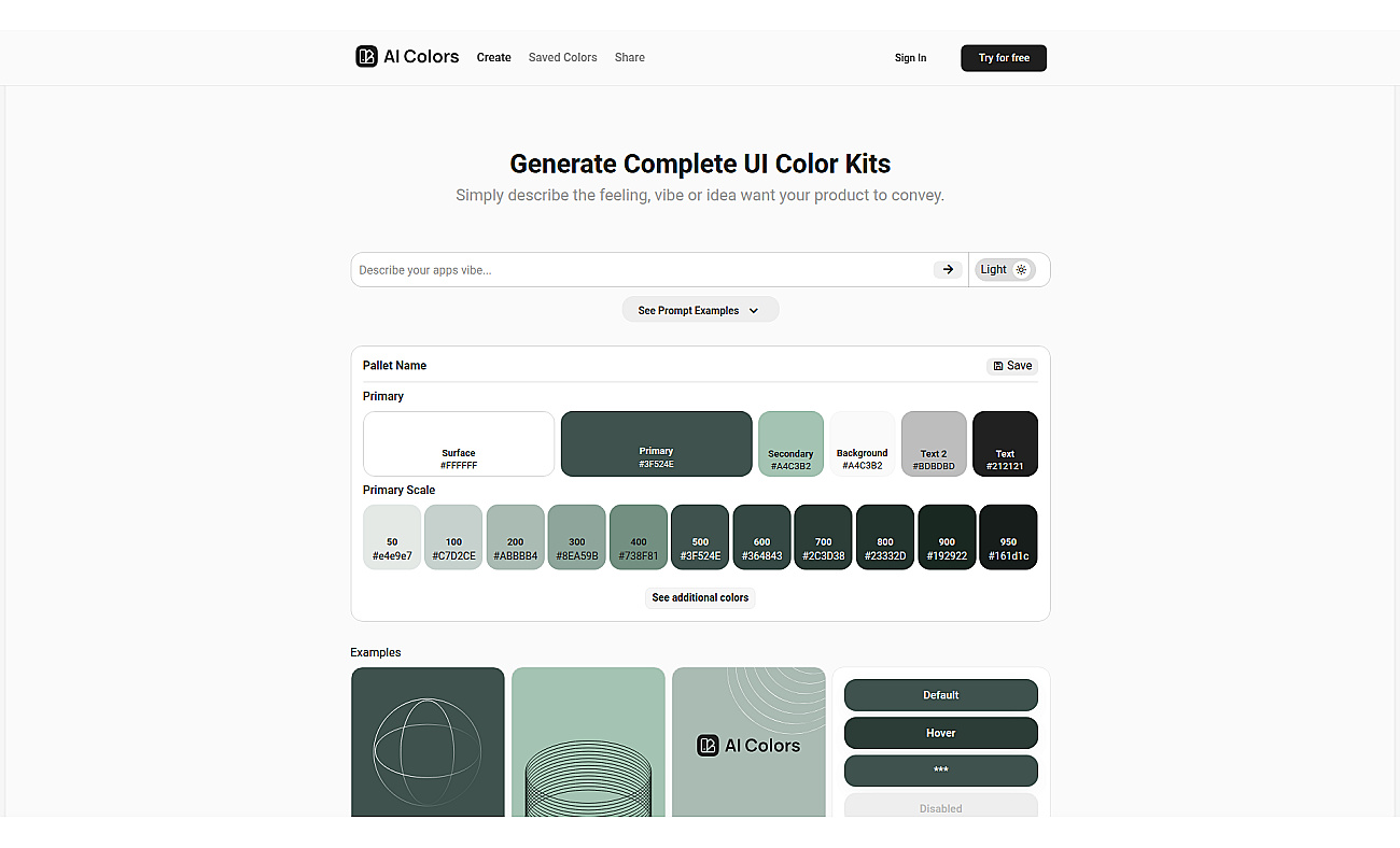 Aicolors.app screenshot