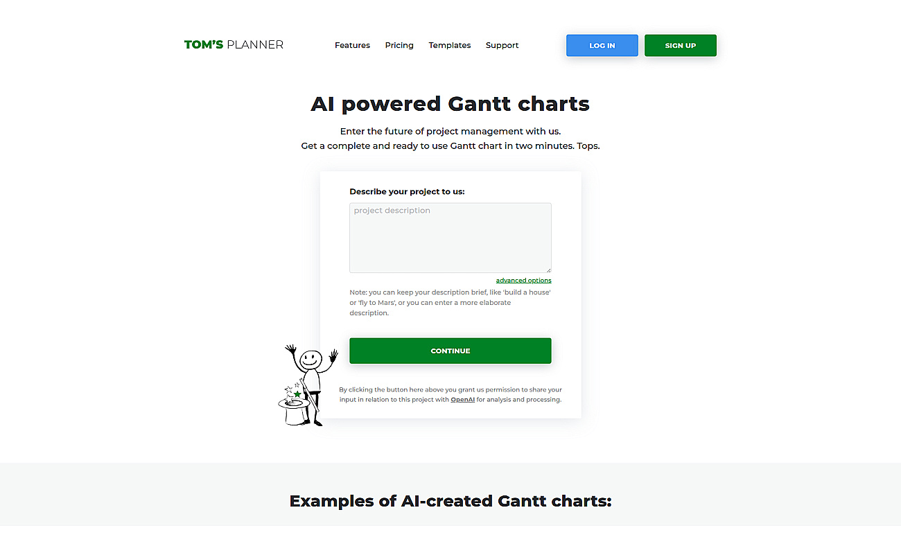 Tomsplanner screenshot