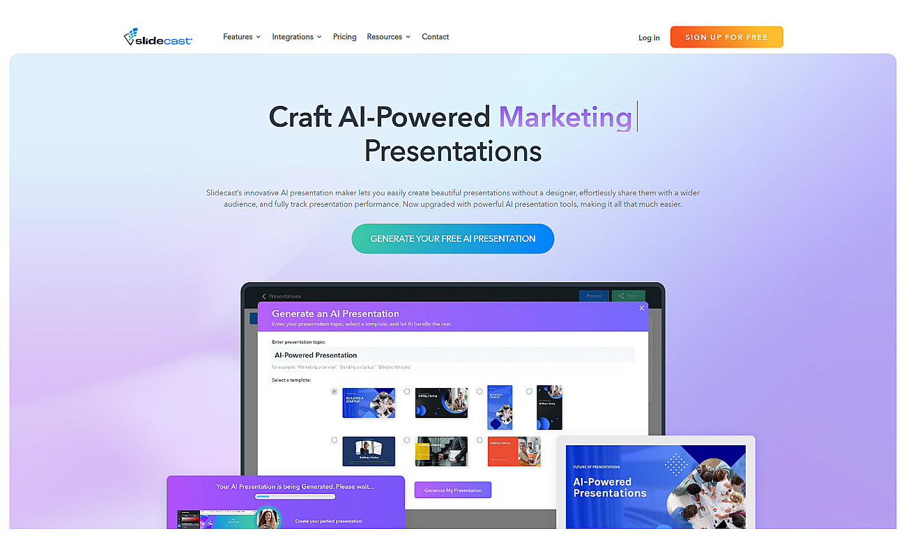Slidecast screenshot