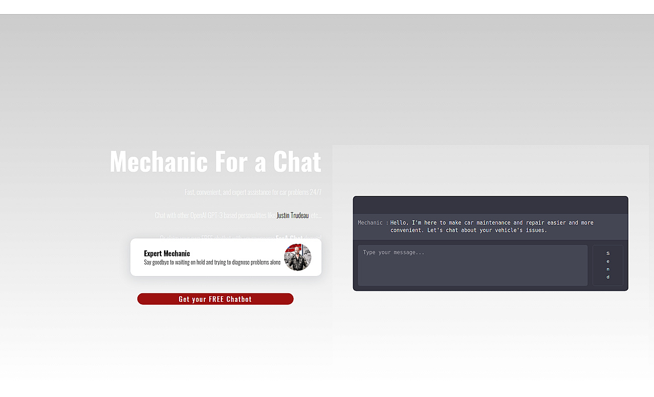 Mechanic For A Chat screenshot