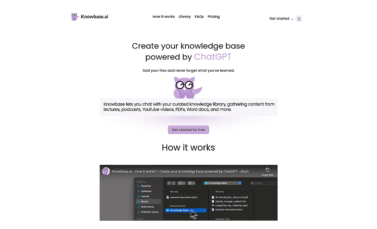 Knowbase screenshot