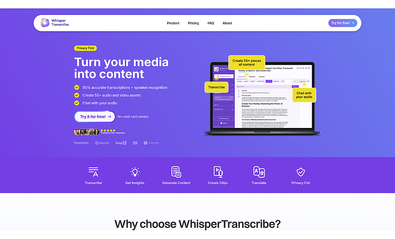 WhisperTranscribe screenshot