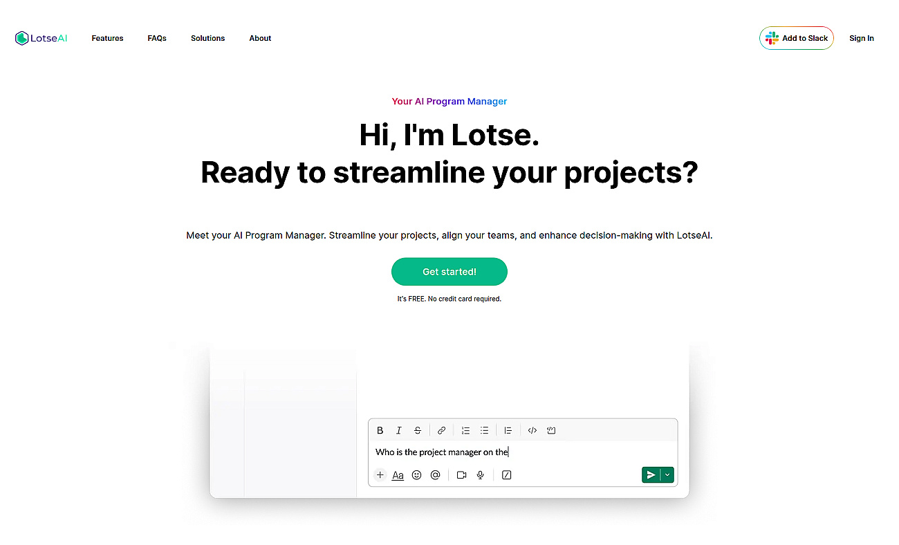 Lotse screenshot