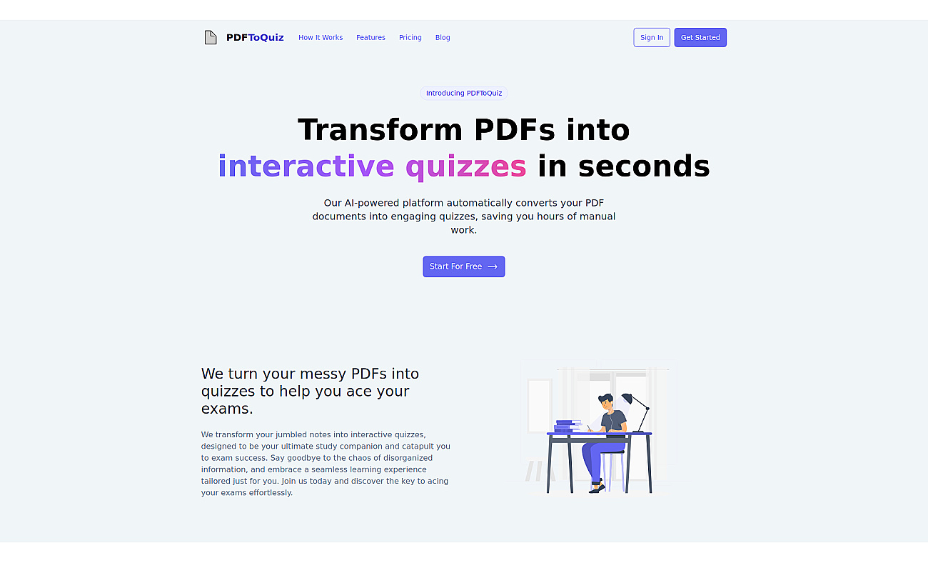 PDFToQuiz screenshot