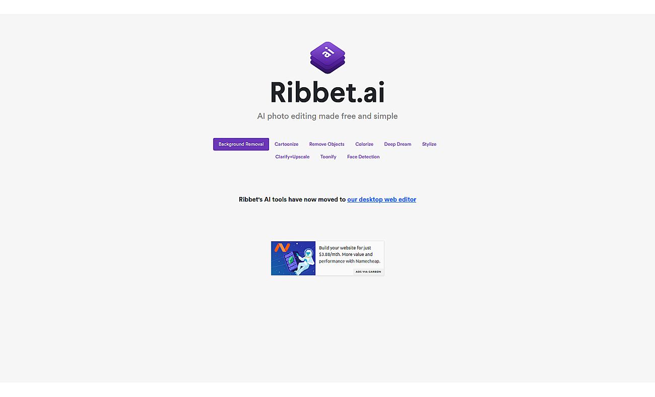 Ribbet.ai screenshot