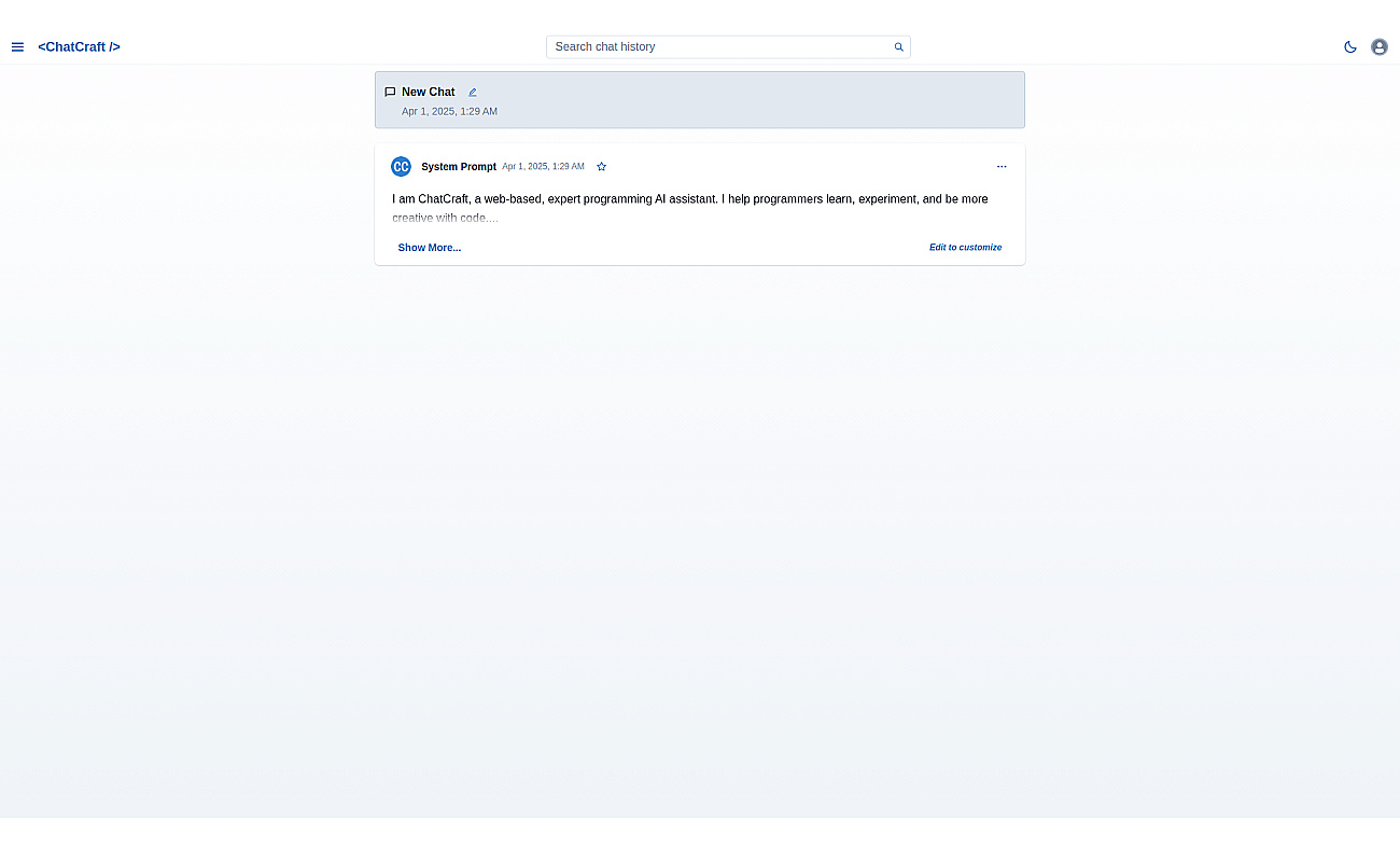 Chatcraft screenshot