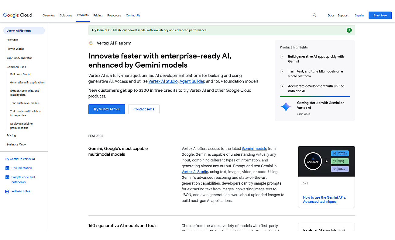 Cloud ML Engine screenshot