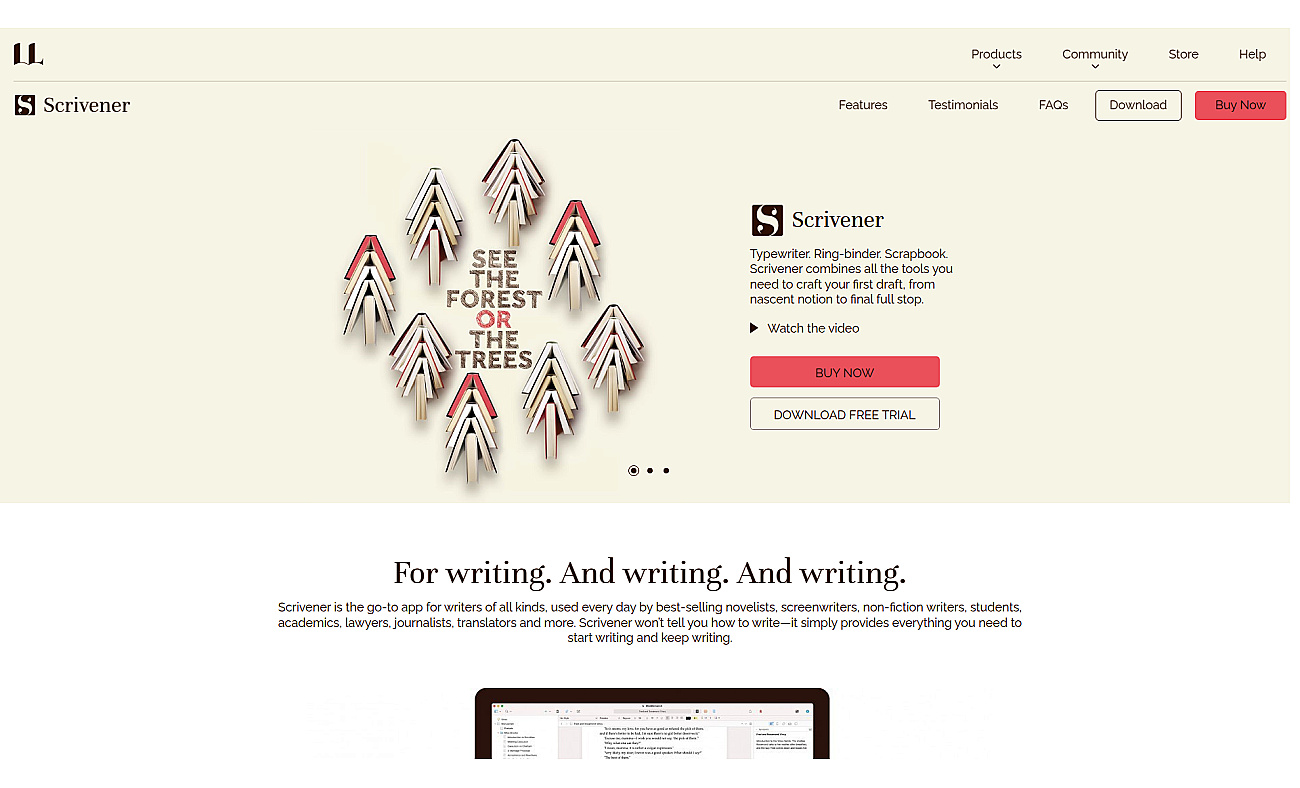 Scrivener screenshot