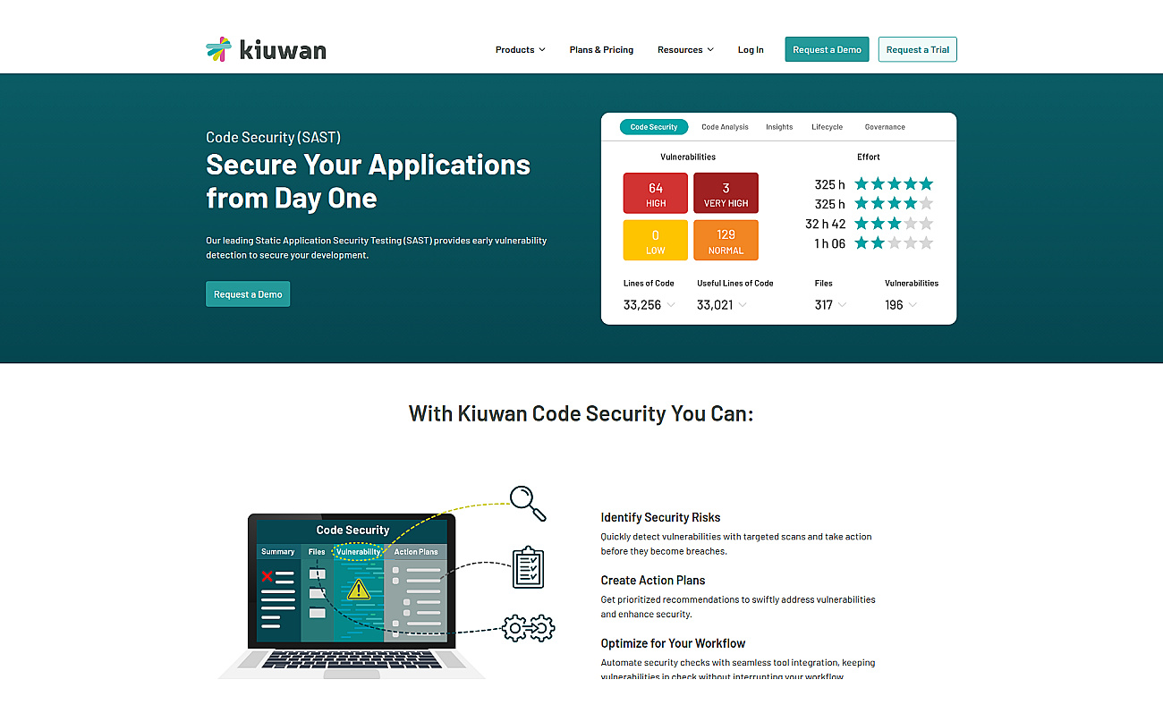 Kiuwan Code Security screenshot