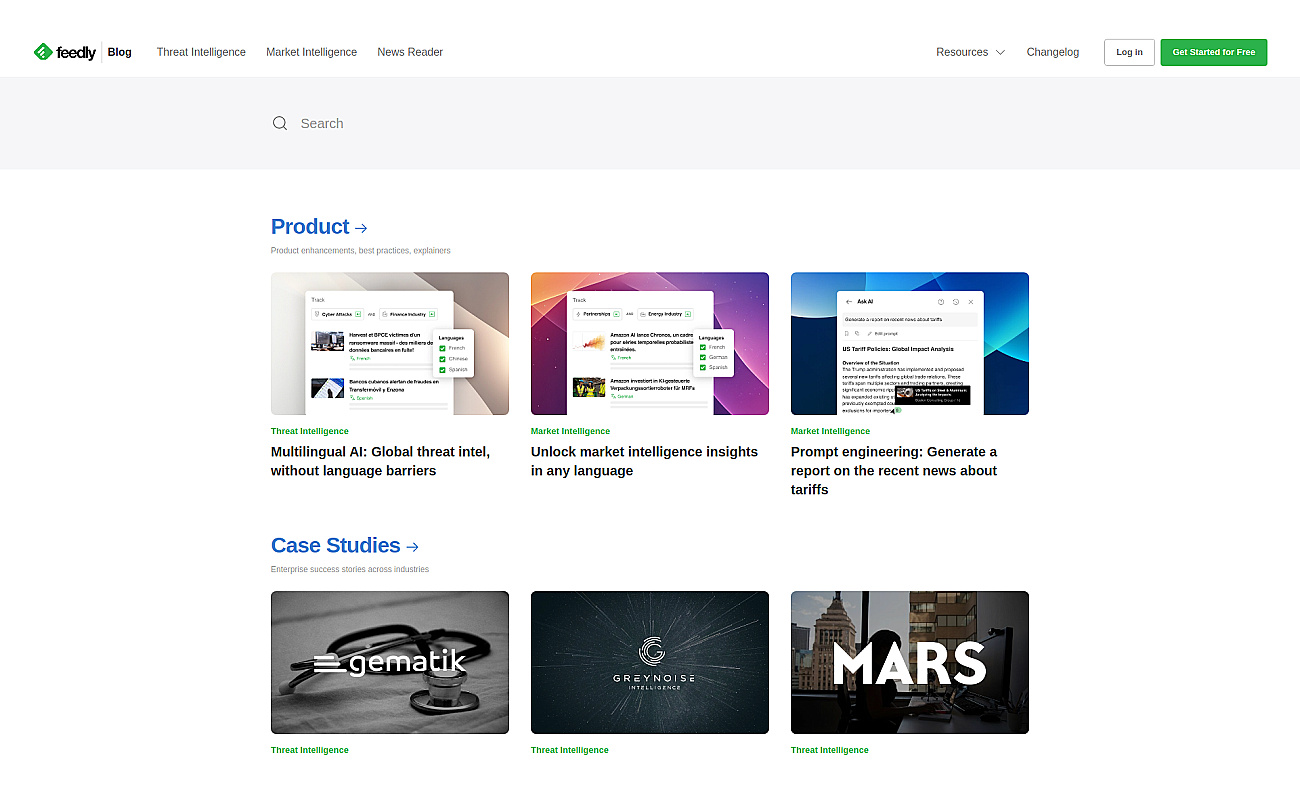 Feedly Leo screenshot