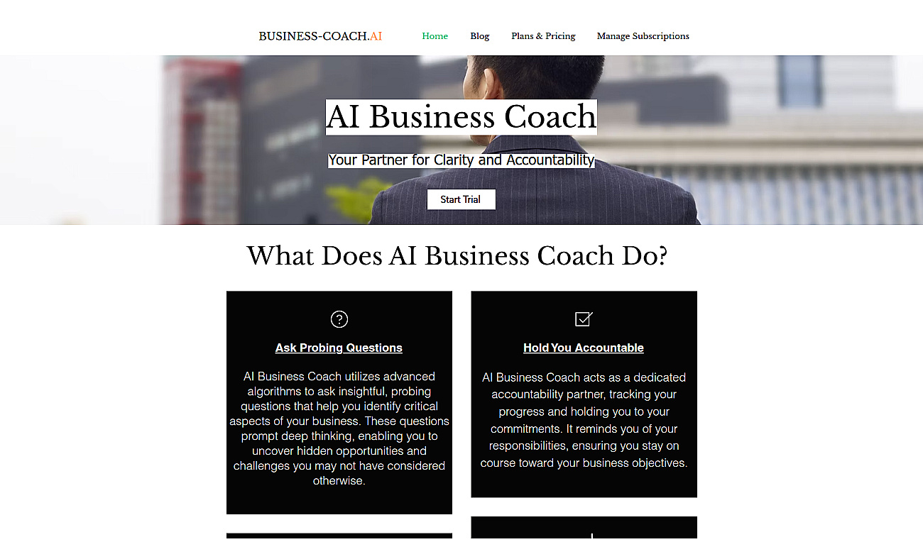 AI Business Coach screenshot