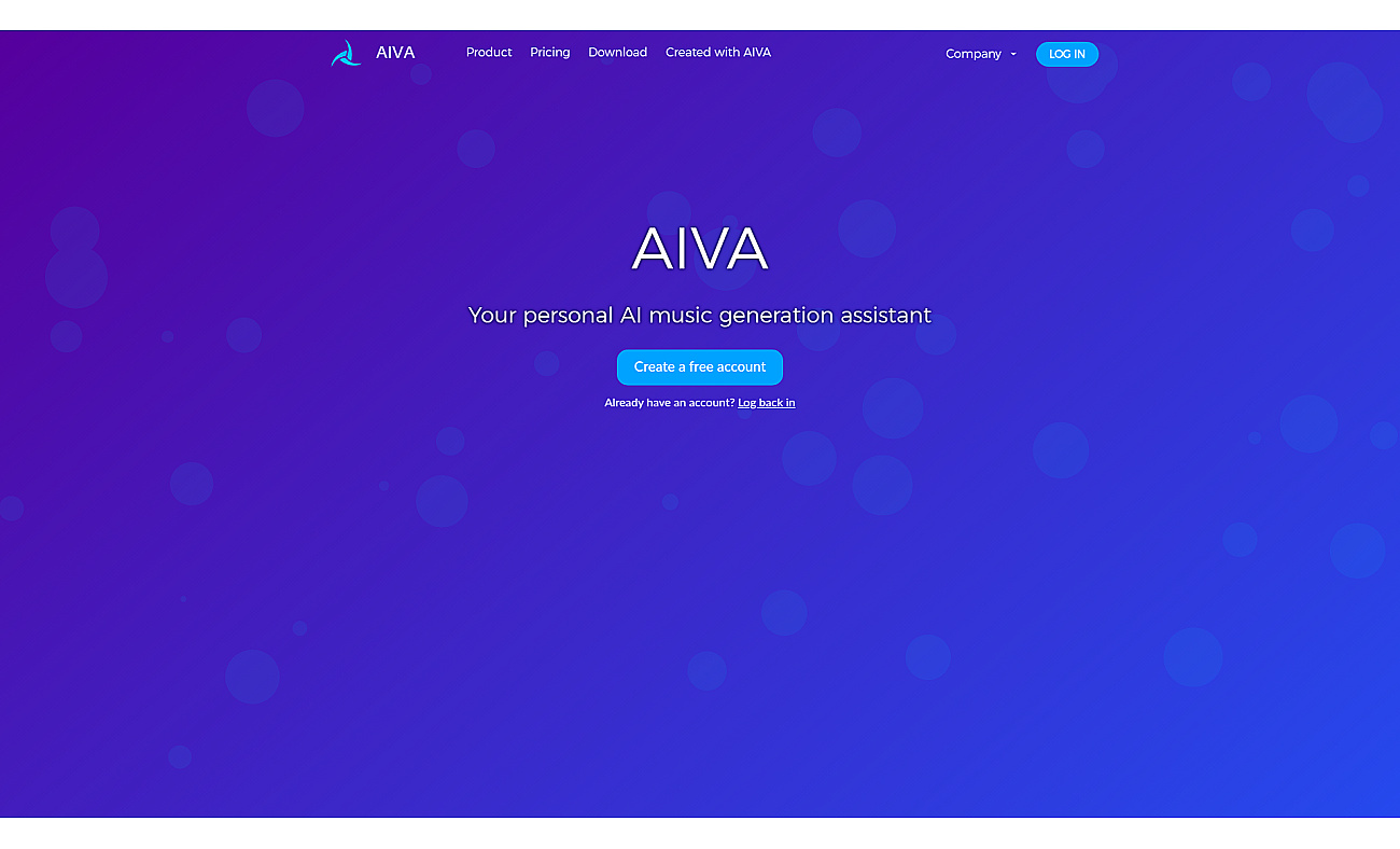 AIVA screenshot