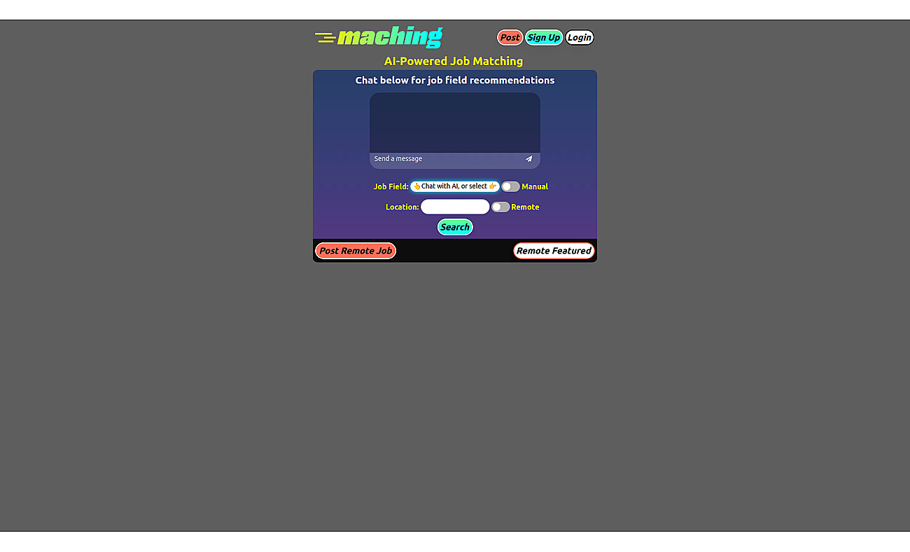 Maching.ai screenshot