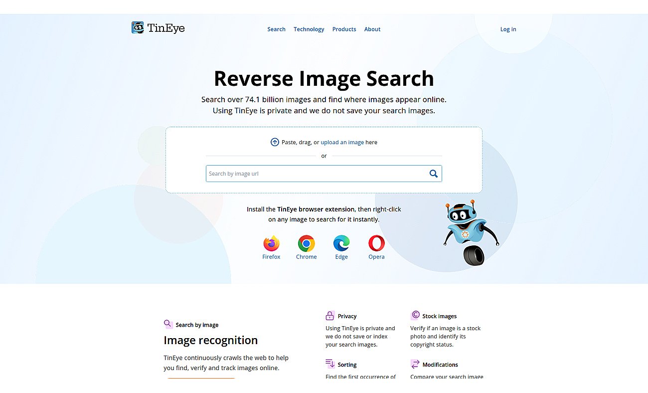 TinEye screenshot