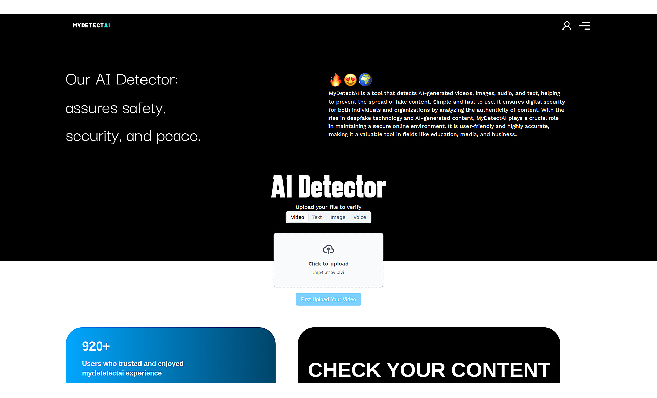 Mydetectai screenshot