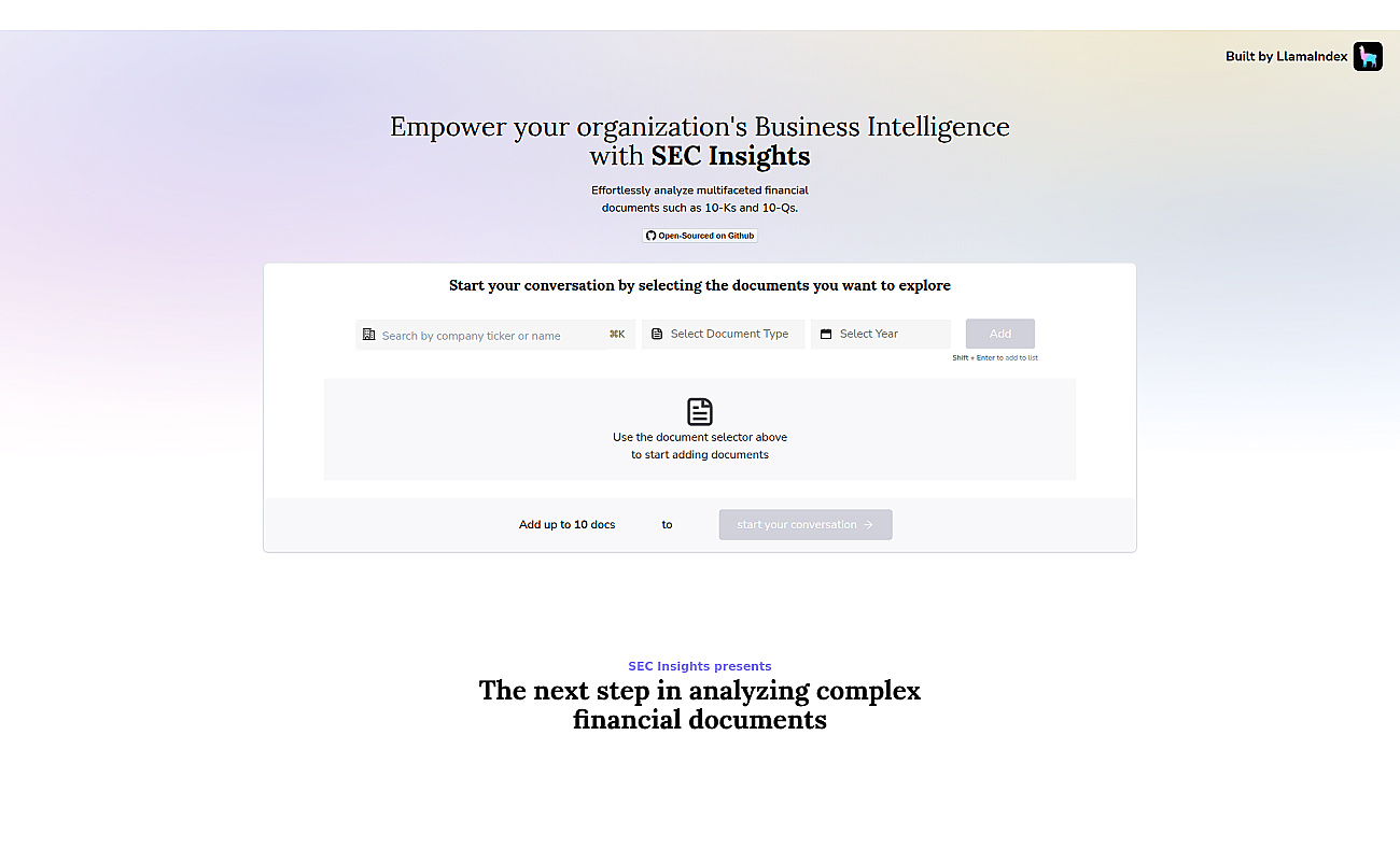SEC Insights screenshot