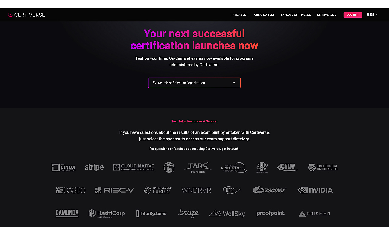 Certiverse screenshot