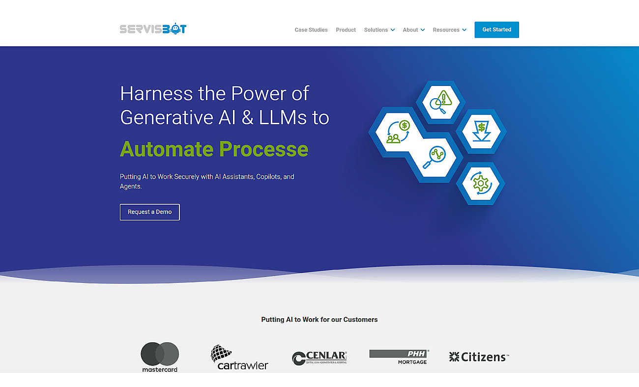 Servisbot.com screenshot