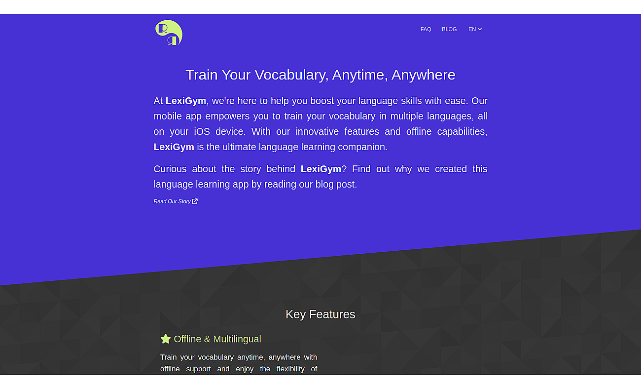 LexiGym screenshot