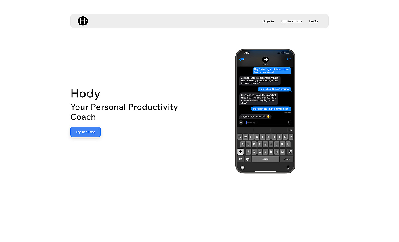 Hody screenshot