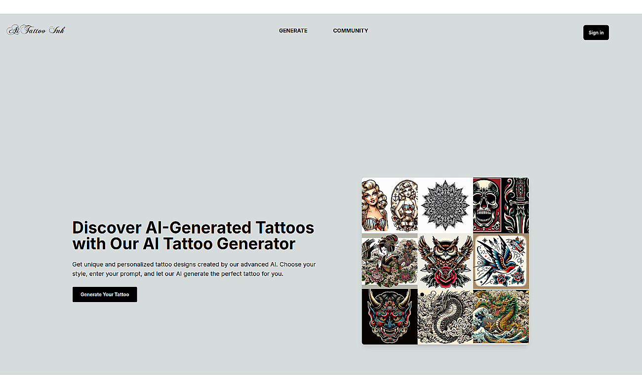 aitattoo.ink screenshot