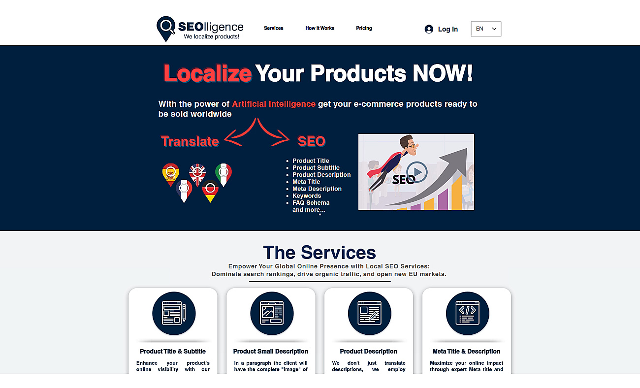 SEOlligence screenshot