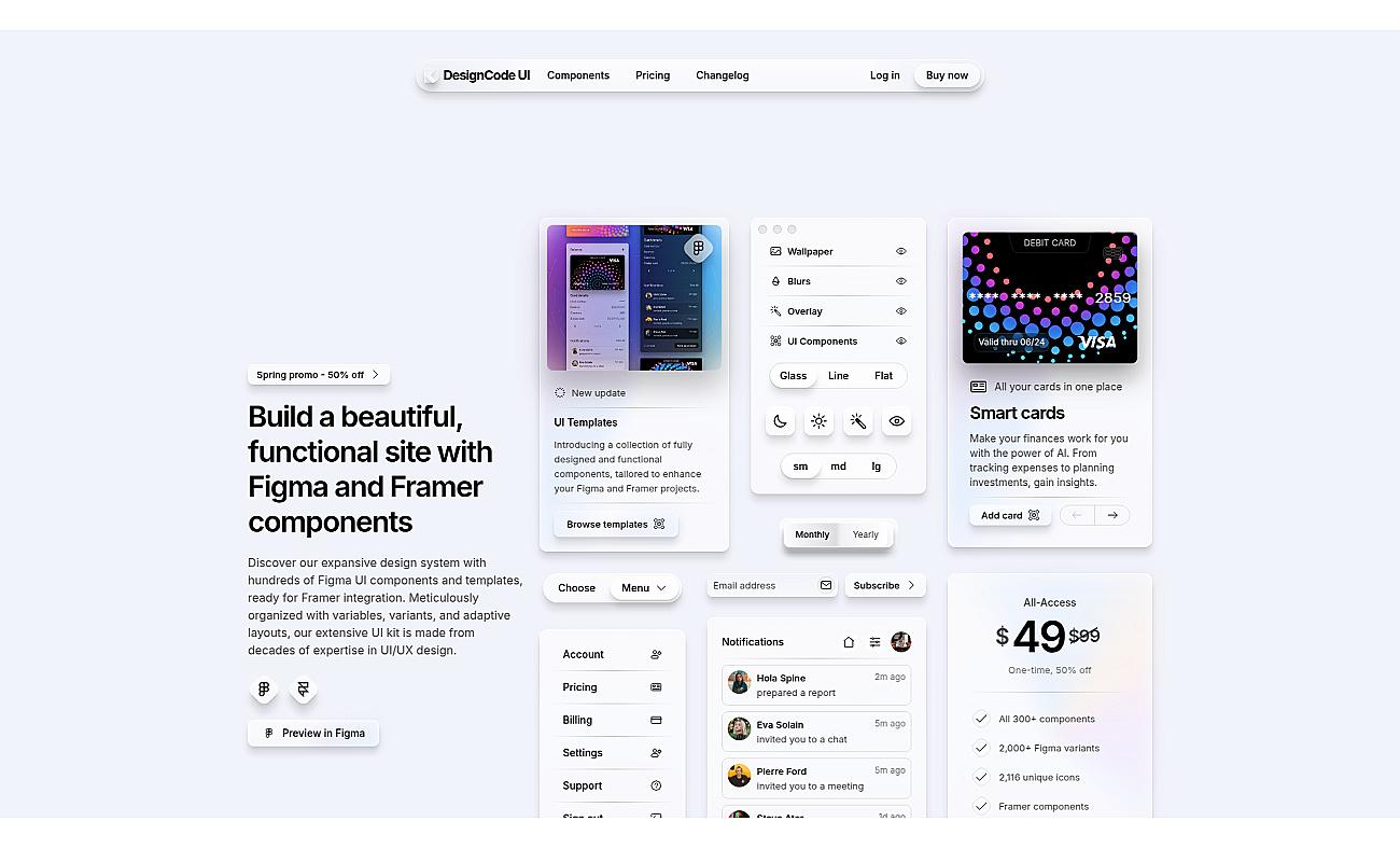 DesignCode UI screenshot