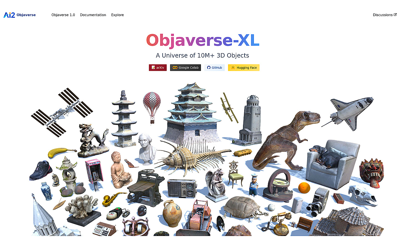 Objaverse screenshot