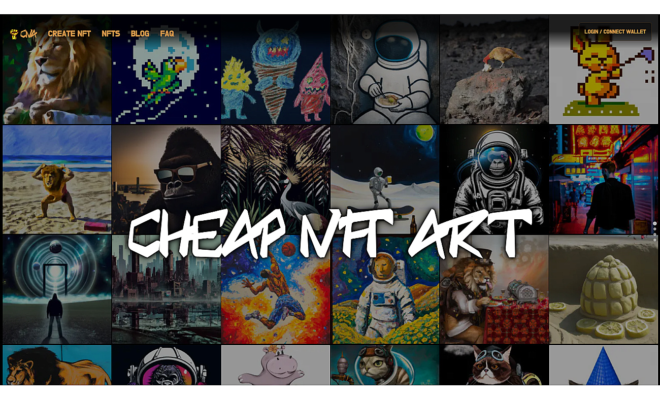 CheapNFT.Art screenshot