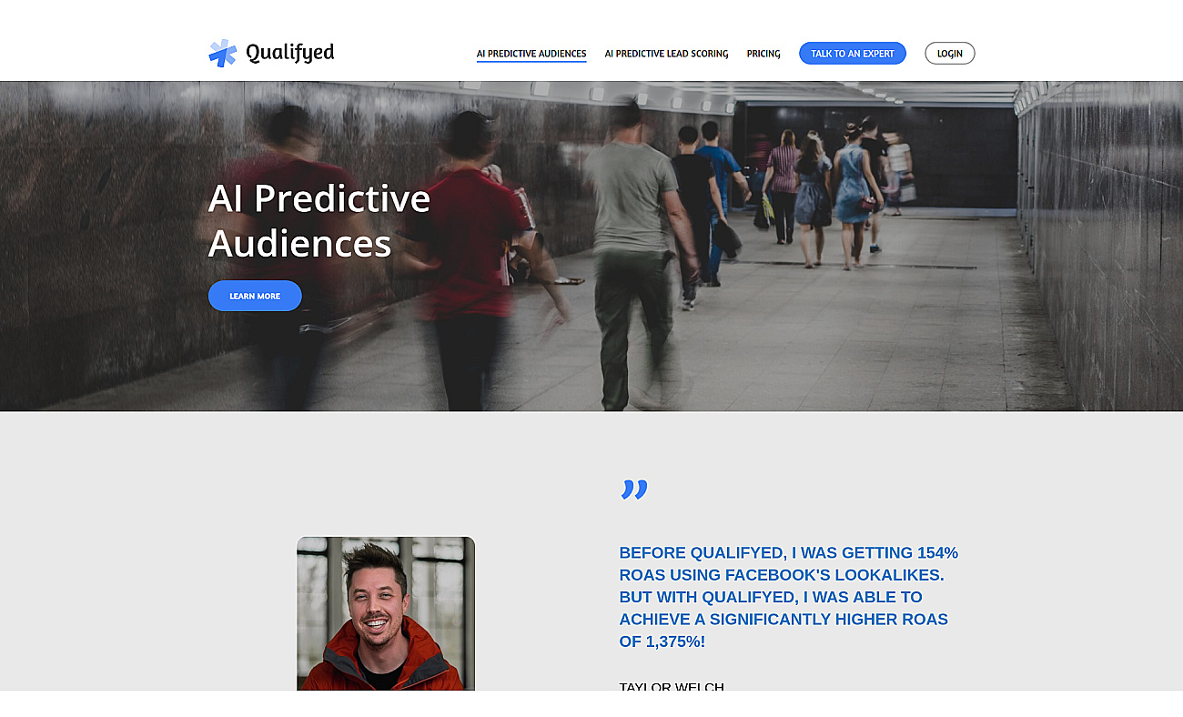 Qualifyed.AI Predictive Audiences screenshot