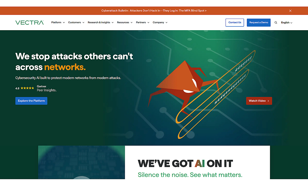vectranetworks.com screenshot