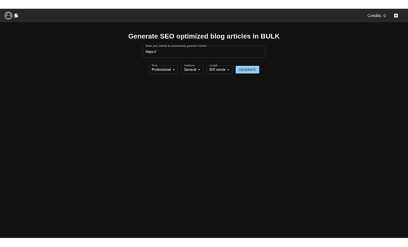 Blogmuse screenshot