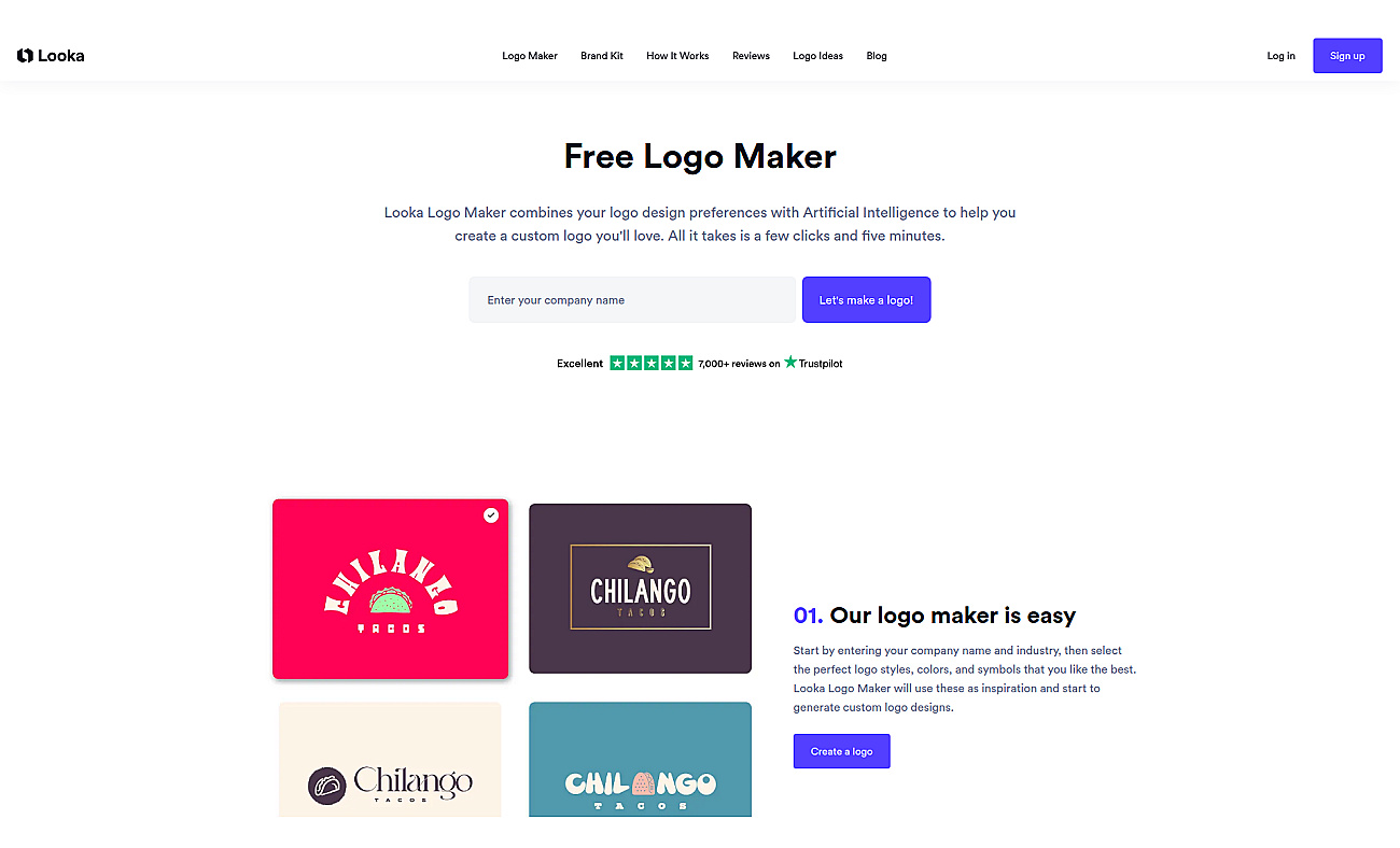 Logojoy screenshot