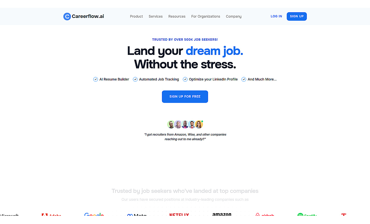Careerflow screenshot