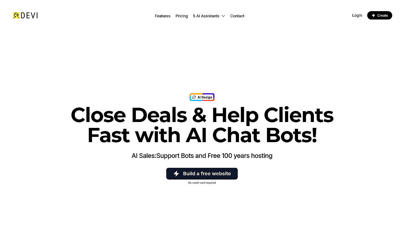 AI Landing Page Builder screenshot