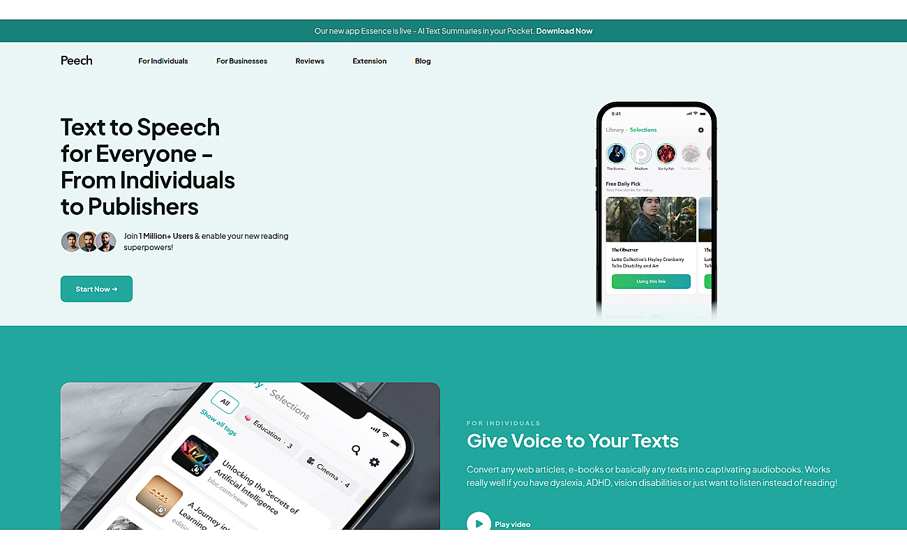 Peech App screenshot