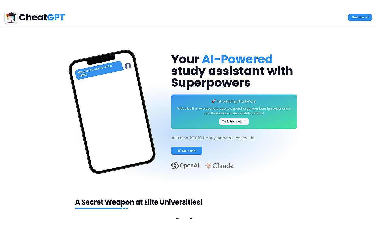CheatGPT screenshot