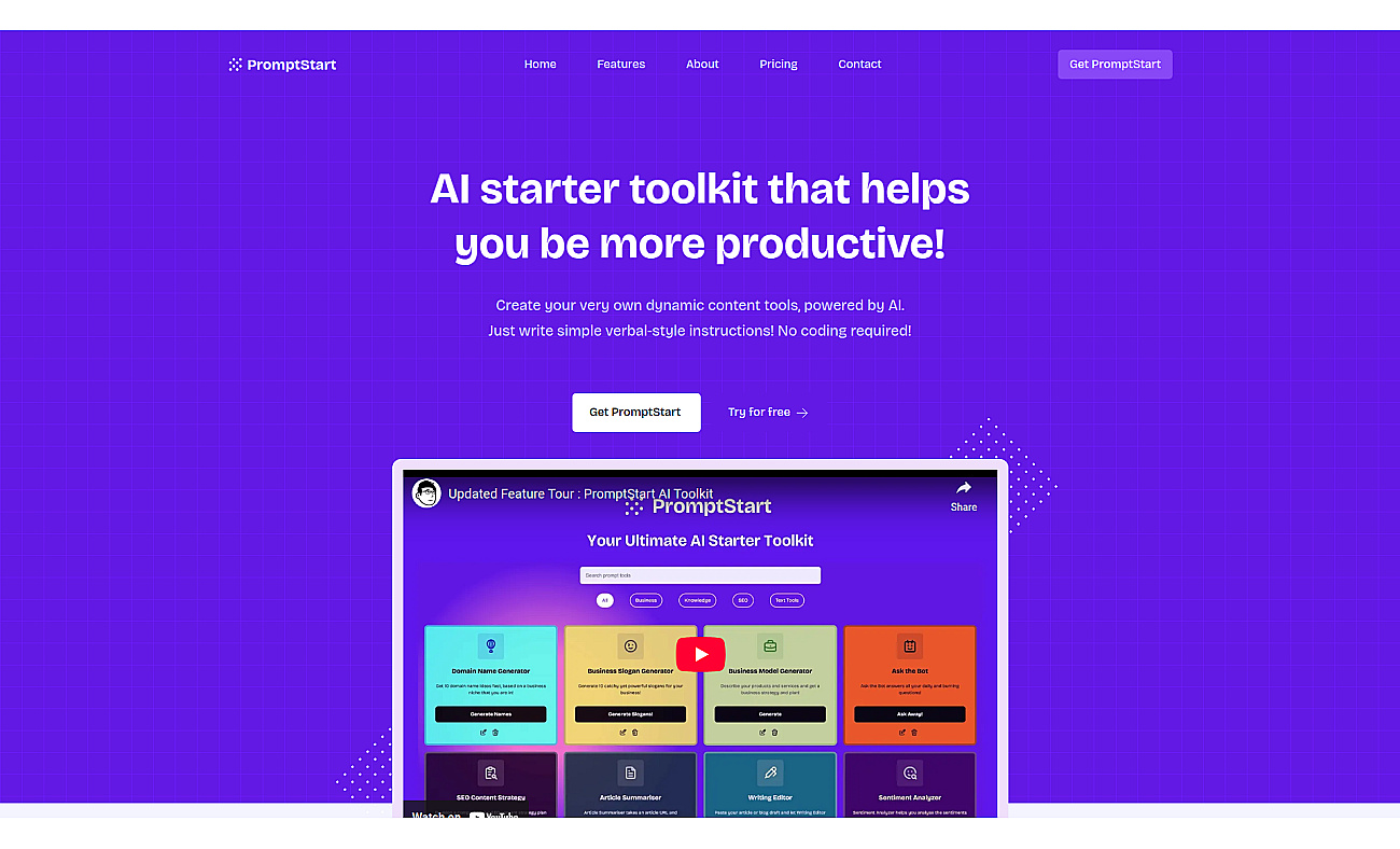 PromptStart screenshot